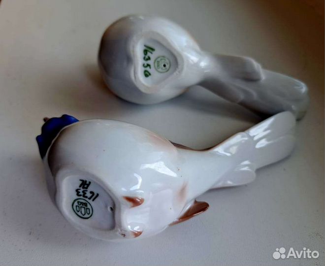 Оптимист и Пессимист, фарфор