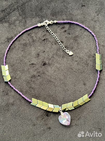 Чокеры из бисера, гематита, жемчуга, бусин