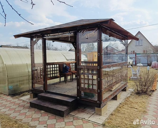 Мягкие окна на террасу, беседку, веранду