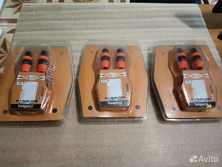 Bespeco акустический шнур спикон-спикон 9м