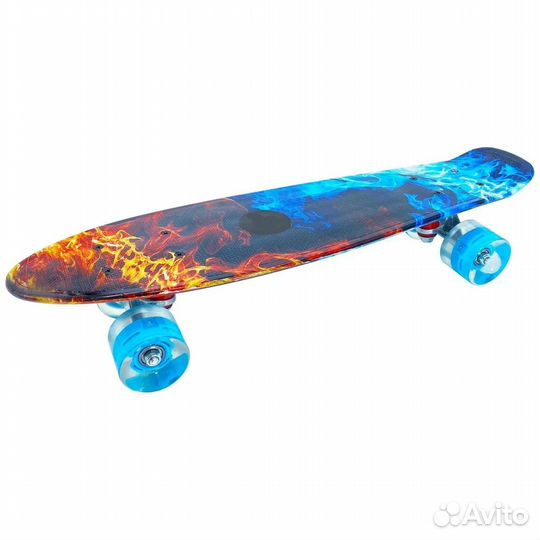 Пенниборд, колеса пу светятся, 55см