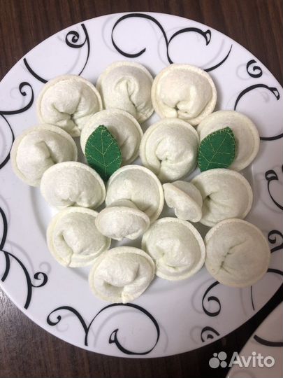 Пельмени из фетра