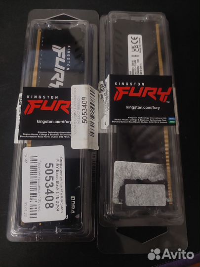 Оперативная память ddr4 kingston fury 16gb 3200