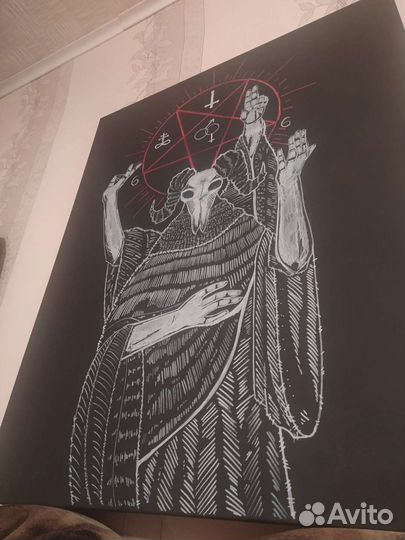 Арт Бафомет ручная работа