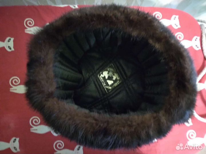 Норковая шапка мужская ушанка