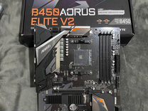 Материнская плата AM4 gigabyte B450 aorus Elite V2