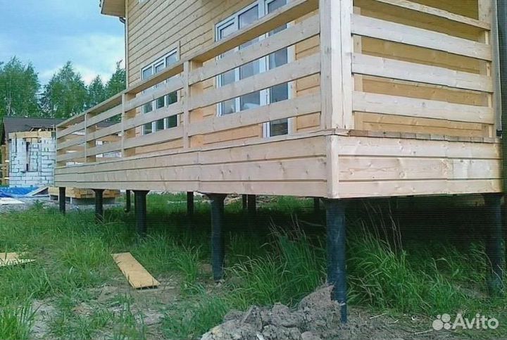 Свайный фундамент за день