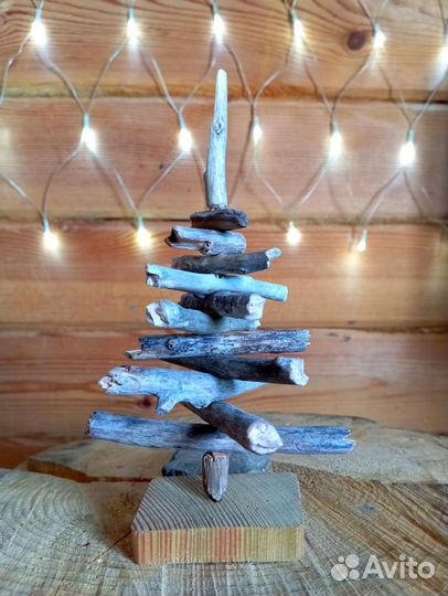 Ёлочки дрифтвуд (эко декор)