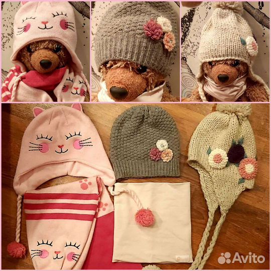 Шапки,шарф,снуд,варежки,перчатки (р.50)