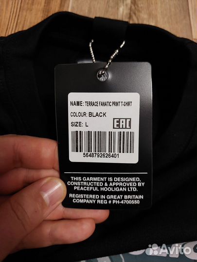 Футболка Peaceful Hooligan новая оригинал