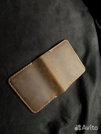 Складной кардхолдер кожаный