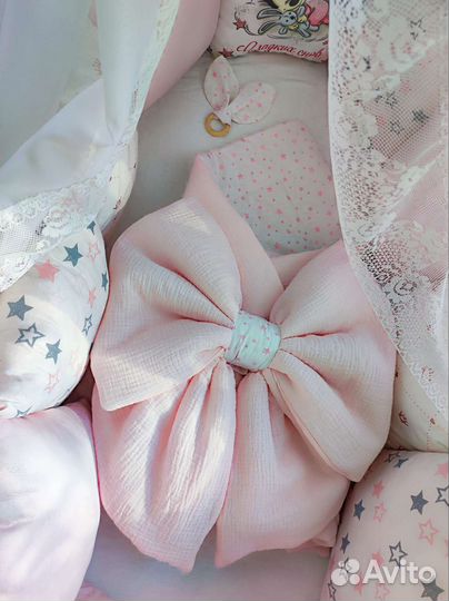 Конверт на выписку муслиновый, бортики новые