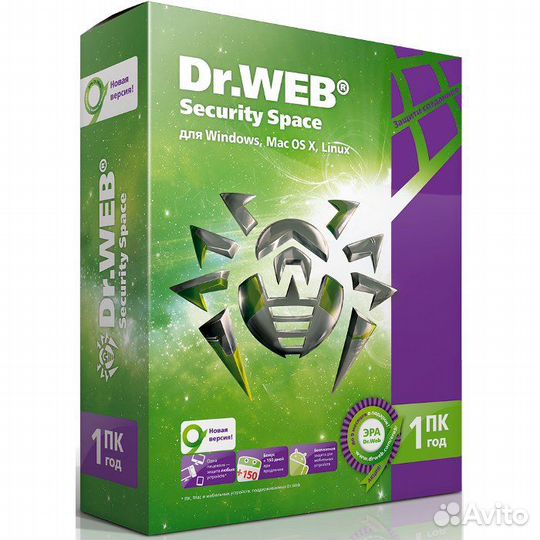 Антивирус Dr.Web Security Space (1 пк на #91480