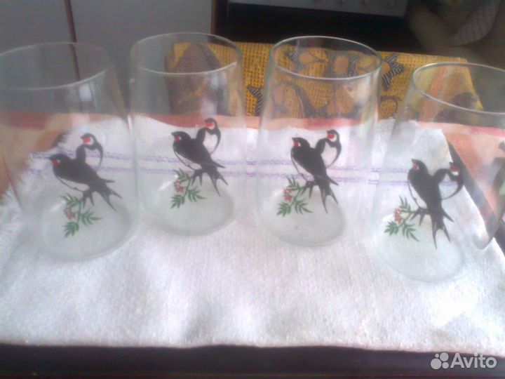 Стаканы граненые СССР и граненые стопки