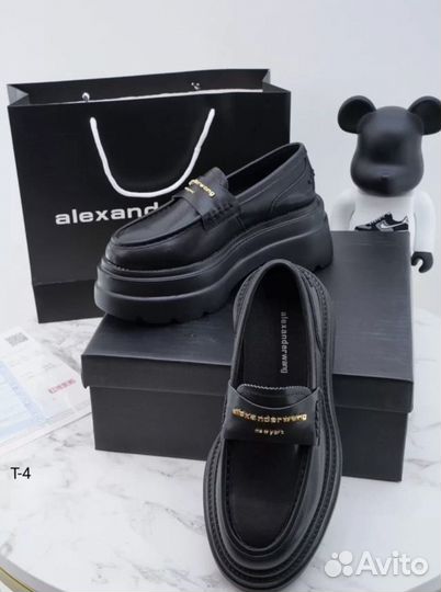 Лоферы alexander wang натуральные