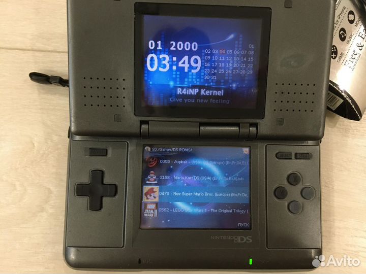Nintendo ds fat прошитая 16gb, почищена