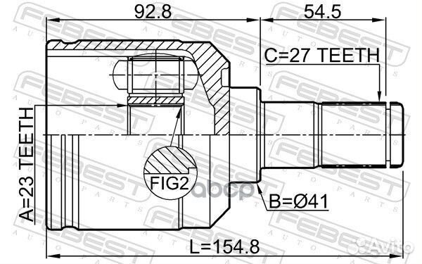 ШРУС 1211sanfebbr Febest