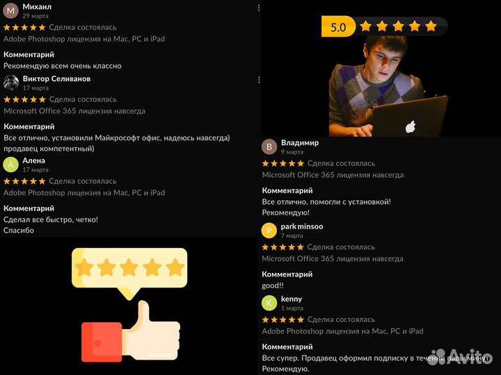 Adobe Photoshop и Lightroom лицензия Mac, PC, iPad