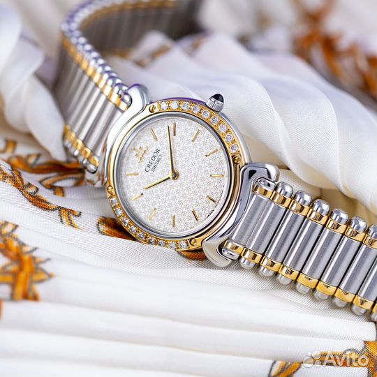 Оригинал Роскошные Seiko Credor Золото Бриллианты