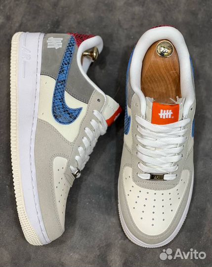 Nike air force 1 серые син разм. 42