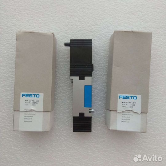 Пневмоцилиндр, клапан, реле давления Festo, KHS