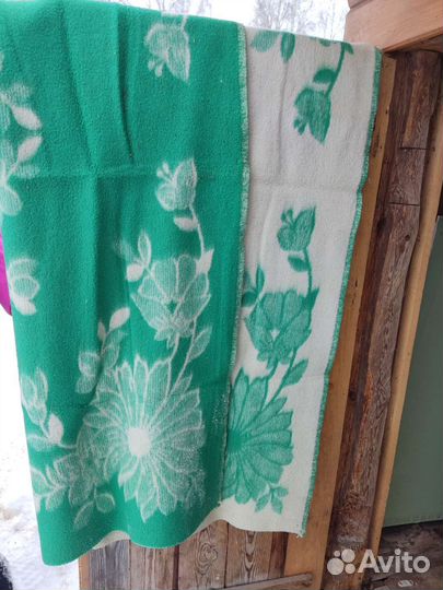 Одеяло шерстяное бу