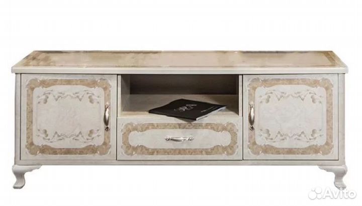 Тумба в гостиную Патрисия крем корень глянец
