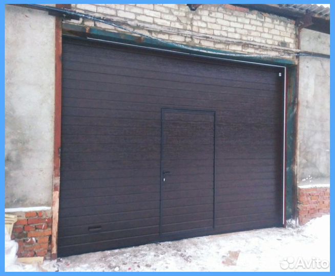 Автоматические секционные гаражные ворота