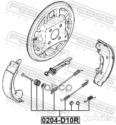 Монтажный комплект 0204D10rkit Febest