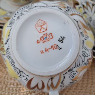 Чайные пары лфз %22Золотые ромашки%22тюльпан,57-60г