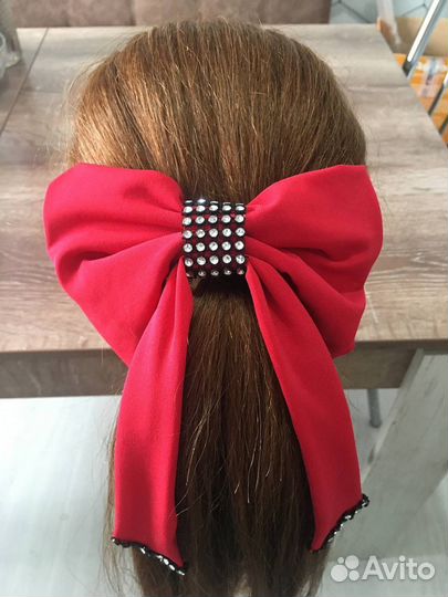 Бант для волос на заколке