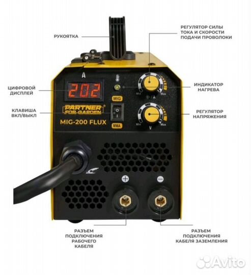 Сварочный полуавтомат Partner for Garden Mig-200