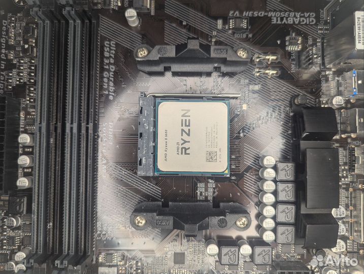 Комплект ryzen 5 1600 + gigabyte b350