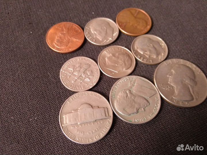 9 монет США 1964-2003