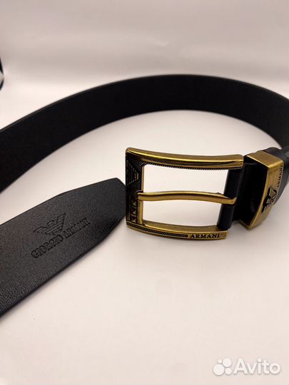 Ремень мужской armani кожаный