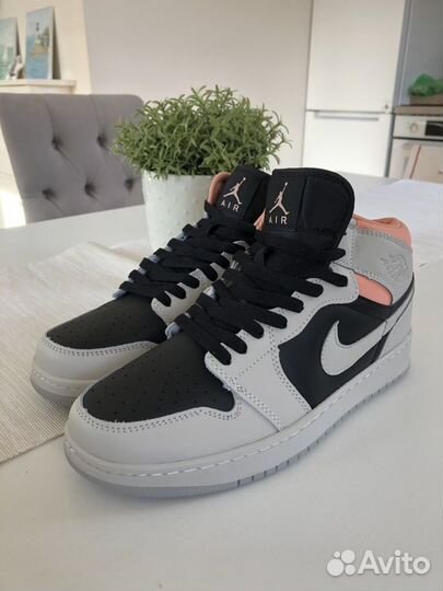 Кроссовки nike air Jordan, кожаные