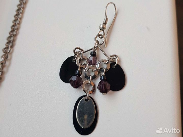 Комплект ожерелье+ сережки