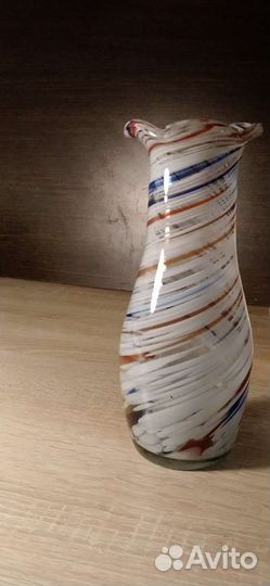 Ваза гутное стекло СССР