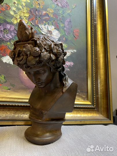 Статуэтка бюст искуственный камень Дионис