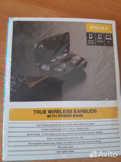 Беспроводные наушники f9 новые