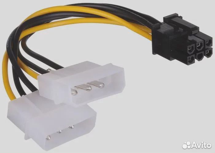 Переходник для видеокарт Molex - 6pin