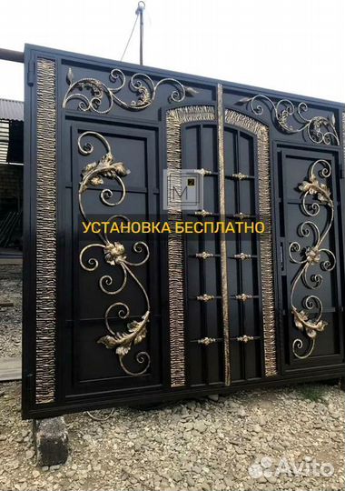 Ворота в Махачкале лофт на заказ