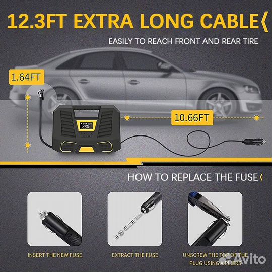 Компрессор автомобильный насос