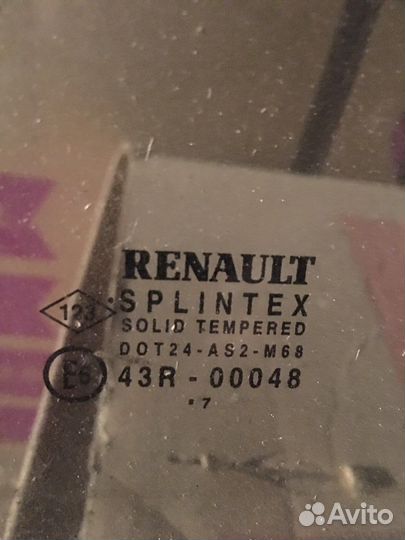 Форточка правая перед рено сценик 2008г