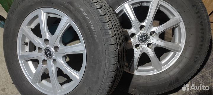 Комплект колес 225/70/16 сверловка 114.3/5 ет38
