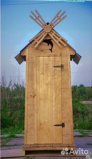 Уличный туалет с установкой