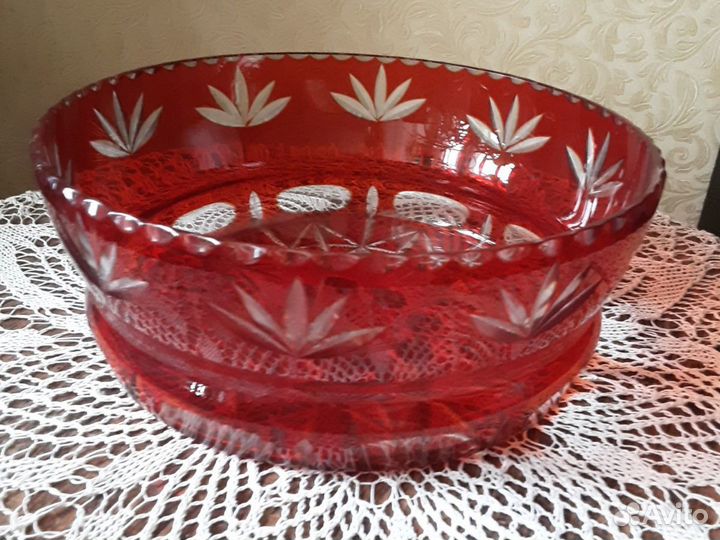 Винтаж. Цветной хрусталь / стекло