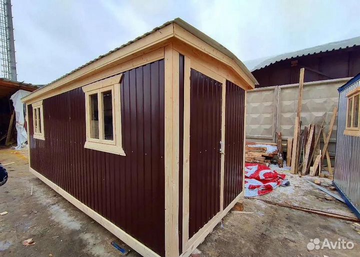 Бытовка блок-контейнер для инструментов, с утеплен