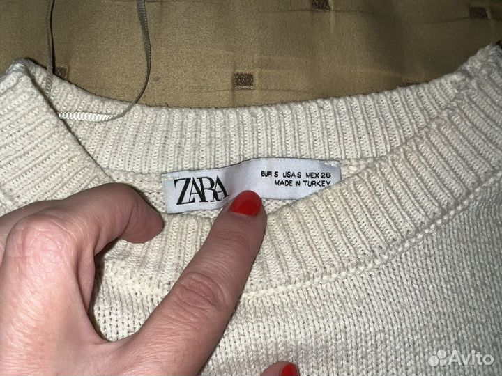 Свитер женский Zara m в полоску