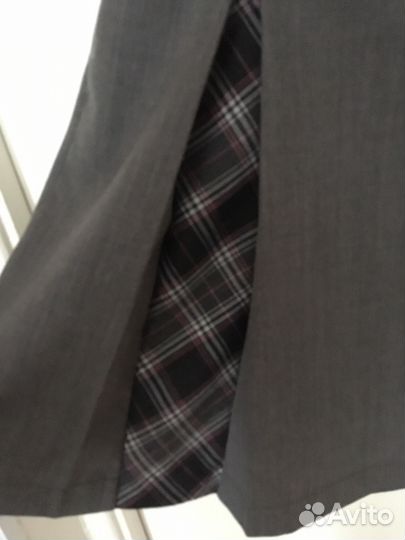 Сарафан серый школьный, рост от 125